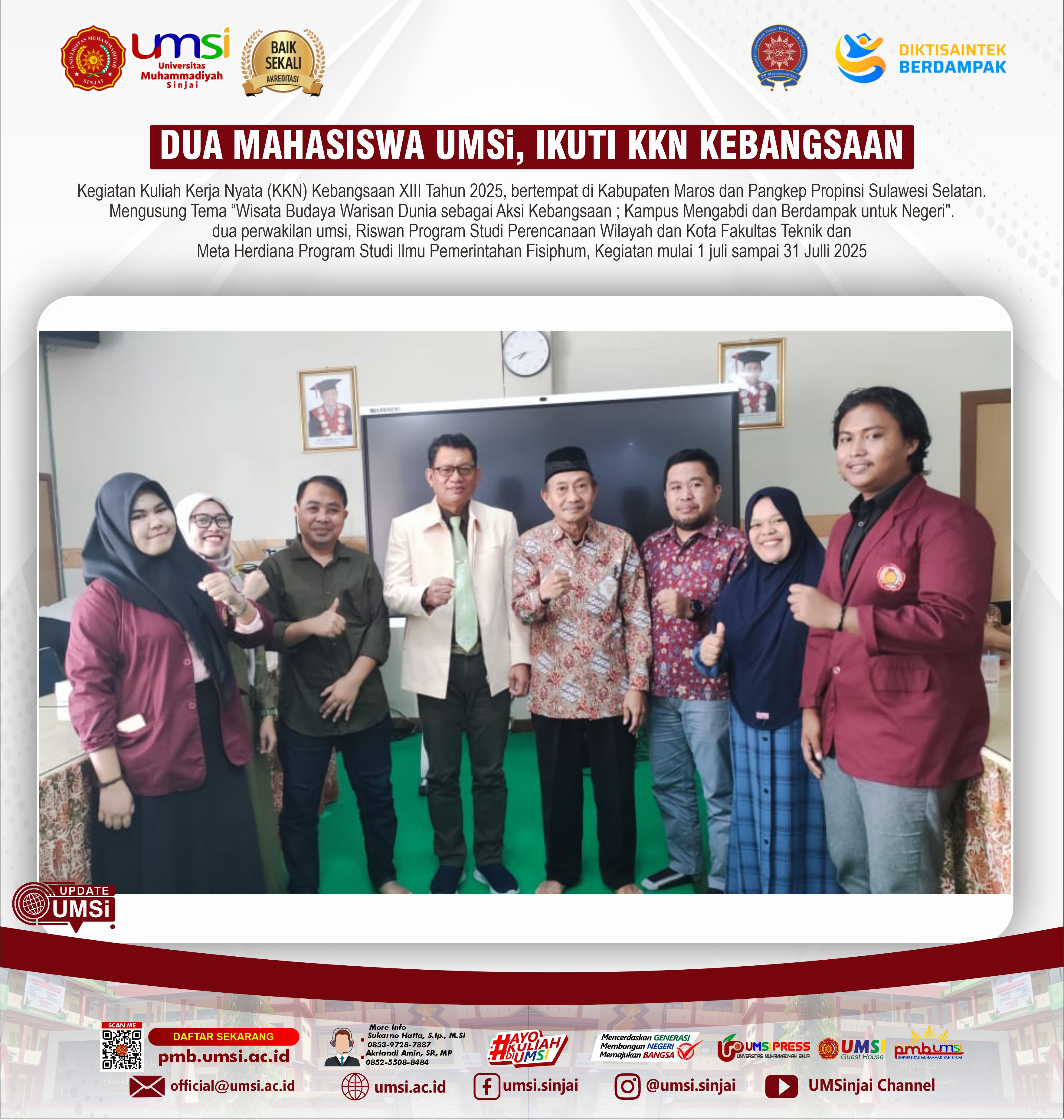 Mahasiswa UMSi, Ikuti KKN Kebangsaan XIII Tahun 2025